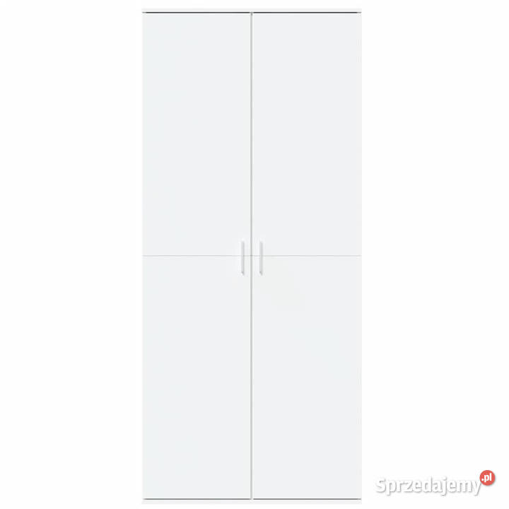 Wysoka szafka biała 80x35x180 materiał Warszawa