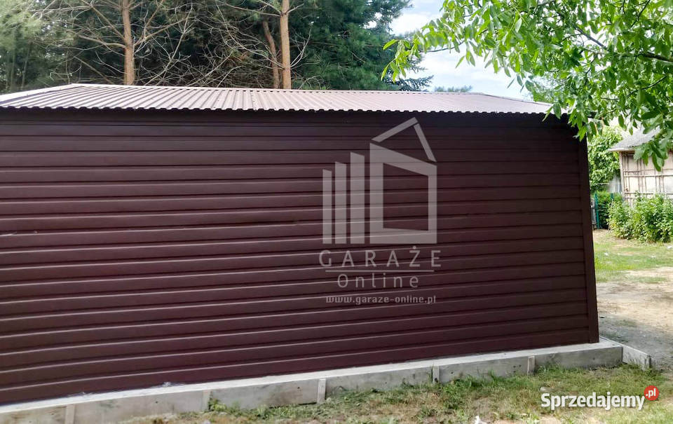 GARAZ BLASZANY 6m x 6m Brama uchylna drzwi ID391 dolnośląskie Zgorzelec
