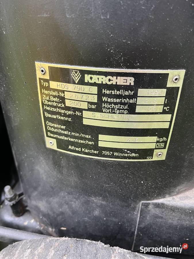 Myjka ciśnieniowa karcher HDS 790C Pozostałe Kielce sprzedam