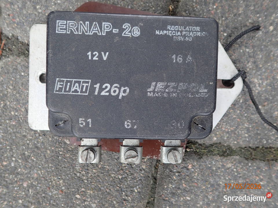 regulator napięcia do Fiat 126p Rok produkcji 1977