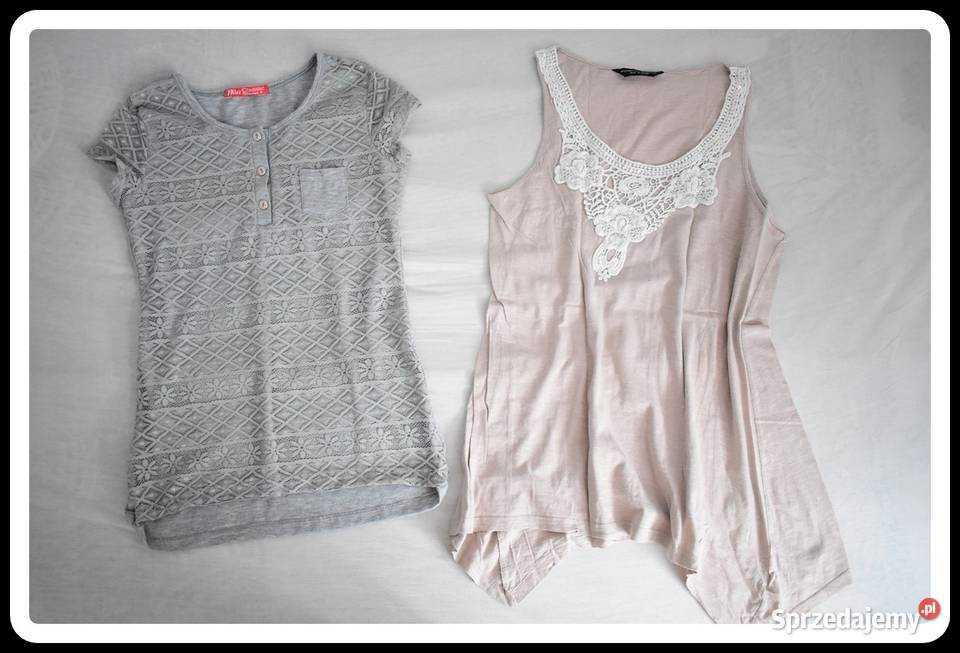 Zestaw ubrań damskich rozmiar 38 M sukienki szary/srebrny