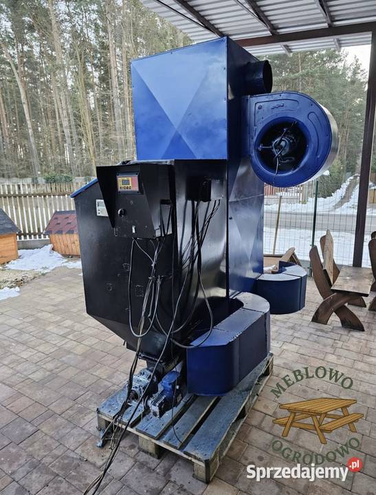 Piec nadmuchowy warsztatowy z podajnikiem 80 kW Radomsko