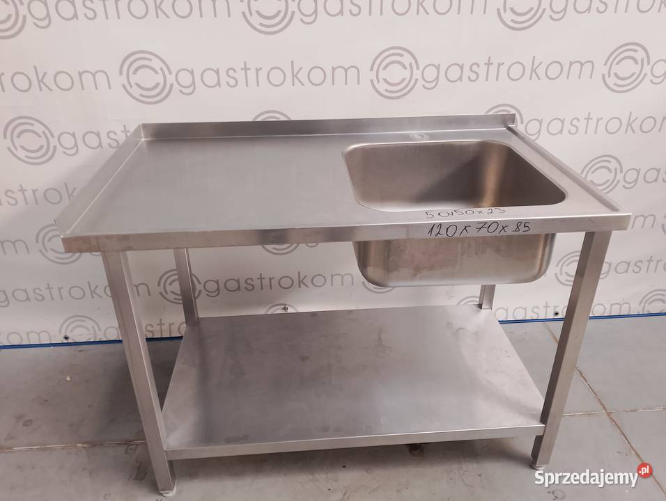Stół ze zlewemP i półką 120x70x85 Wrocław