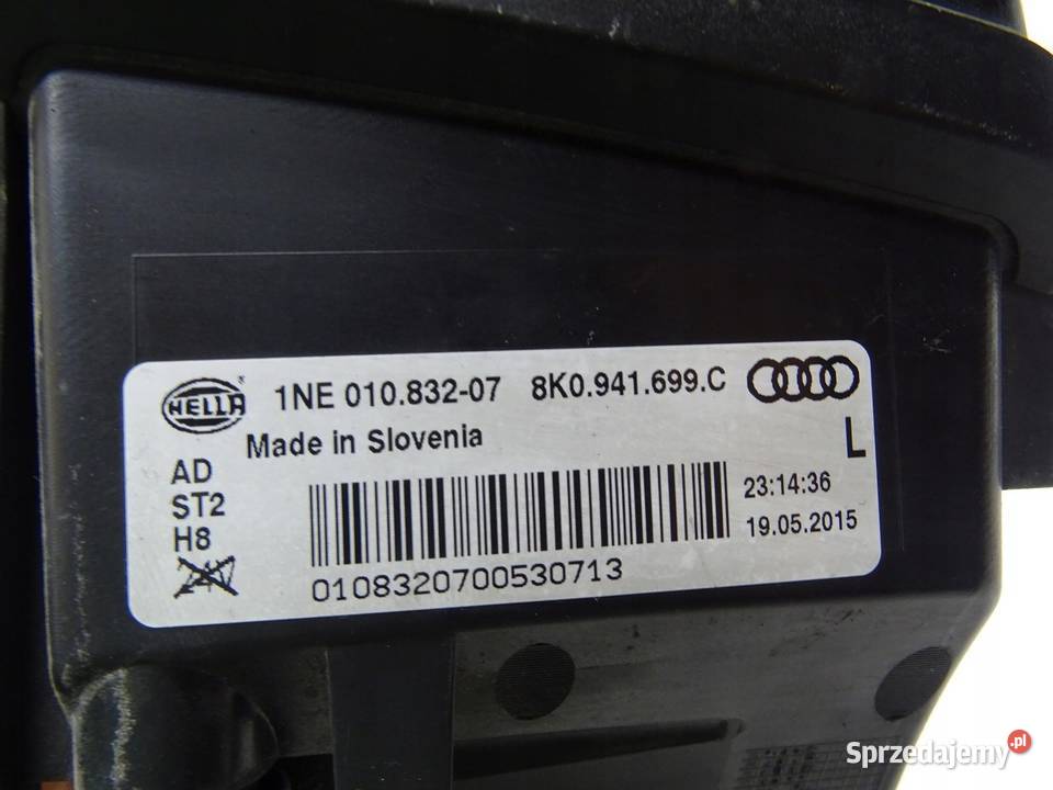 HALOGEN LEWY PRZÓD LEWY PRZEDNI 8K0941699C AUDI