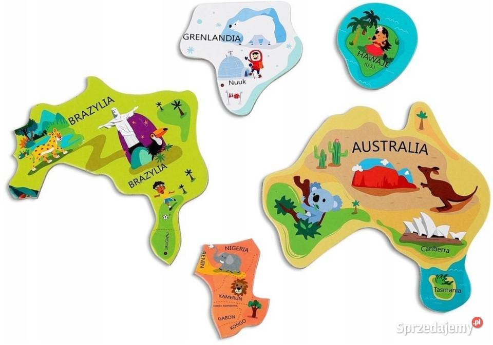MAGNETYCZNA MAPA ŚWIATA Brimarex Poznań