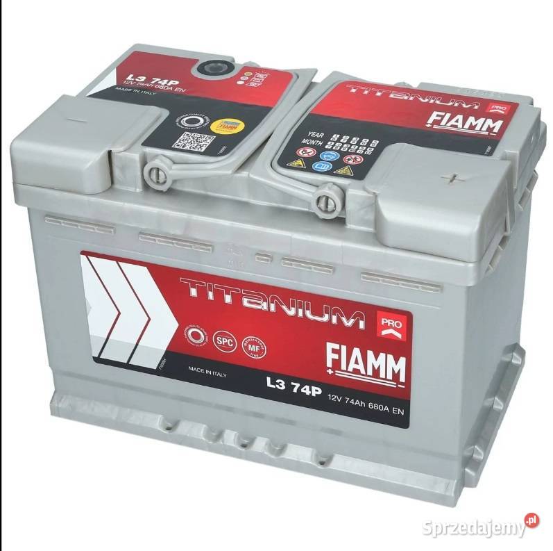 Akumulator FIAMM TITANIUM 12V 74Ah 680A Darmowa Akumulatory Tarnów