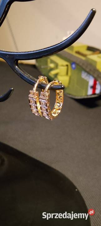 Kolczyki grawer 585RG Biżuteria Bielawa