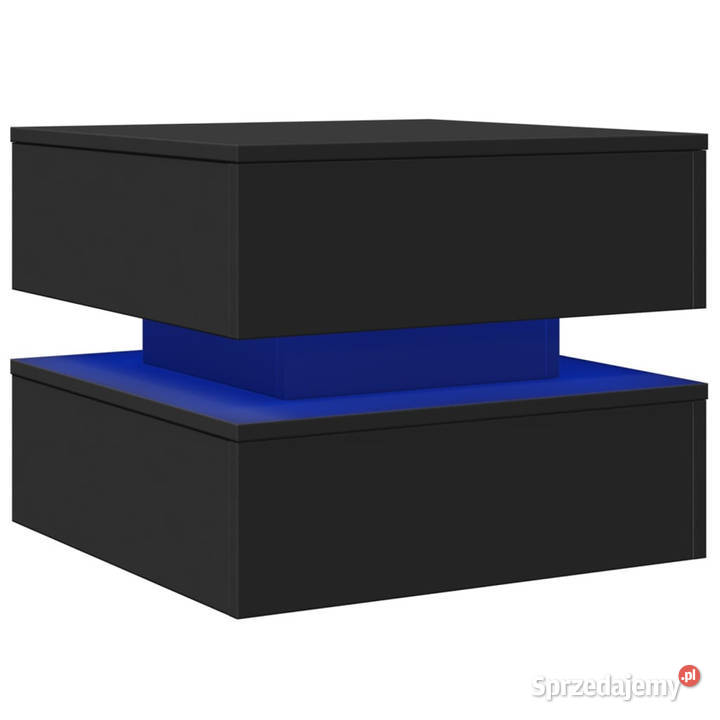 Stolik kawowy z oświetleniem LED czarny 50x50x40 mazowieckie Warszawa sprzedam