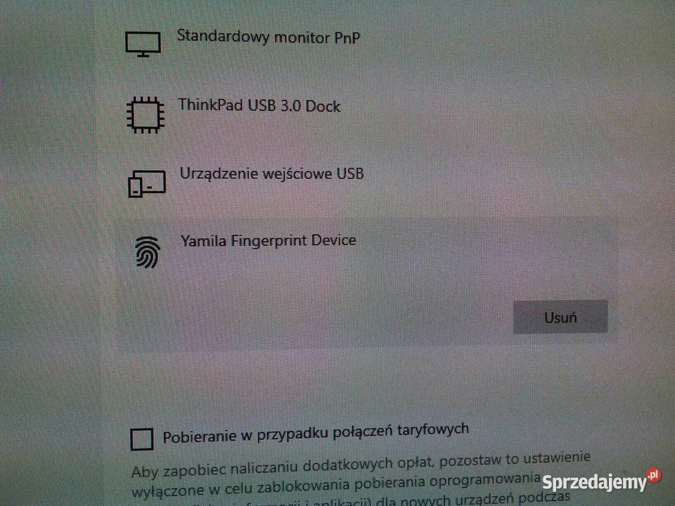 Czytnik linii papilarnych USB Windows Hello Bydgoszcz