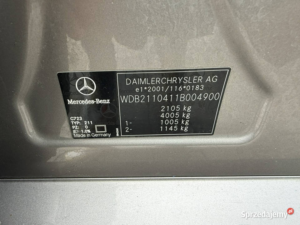 Mercedes E 200 zadbana 100 oryginalny przebieg nieuszkodzony Poznań sprzedam