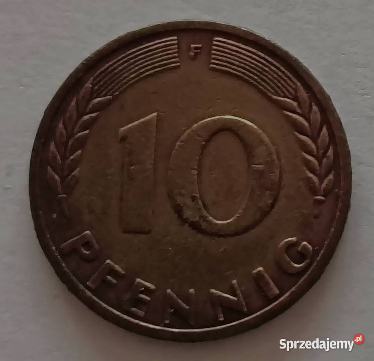 10 Pfennig 1950 F RFN Niemcy Zachodnie Ładny Bielsko-Biała