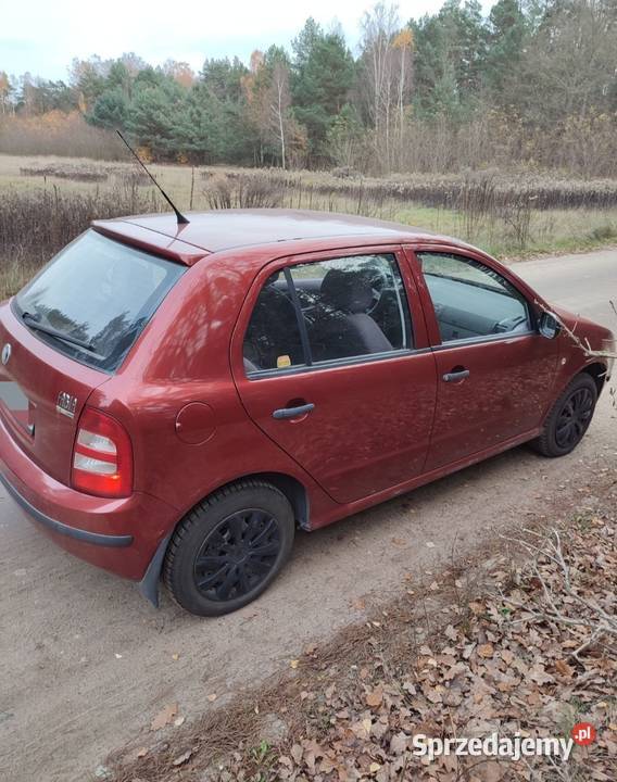 Skoda Fabia 1 14 benzyna 2002 czerwony mazowieckie Mińsk Mazowiecki sprzedam