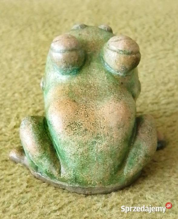 Żaba figurka ceramiczna unikat vintage PRL