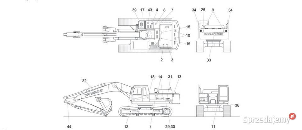 Hyundai R500LC7 R35Z9 R450LC7 R60W9S instrukcja Kielce