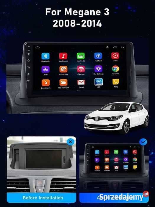 Radio Android 10 Renault Megane 3 0814 śląskie