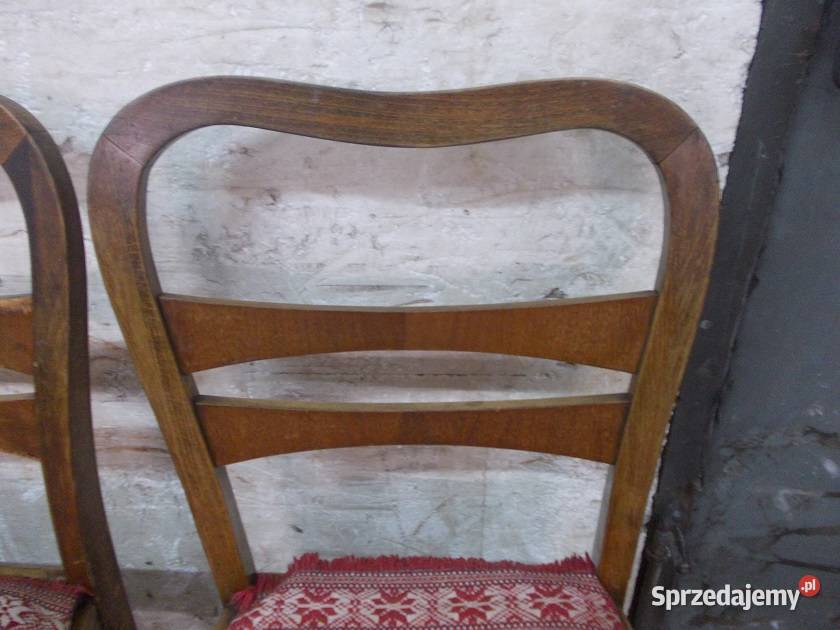 Stare krzesła drewniane serca dębowe Bielsko-Biała sprzedam