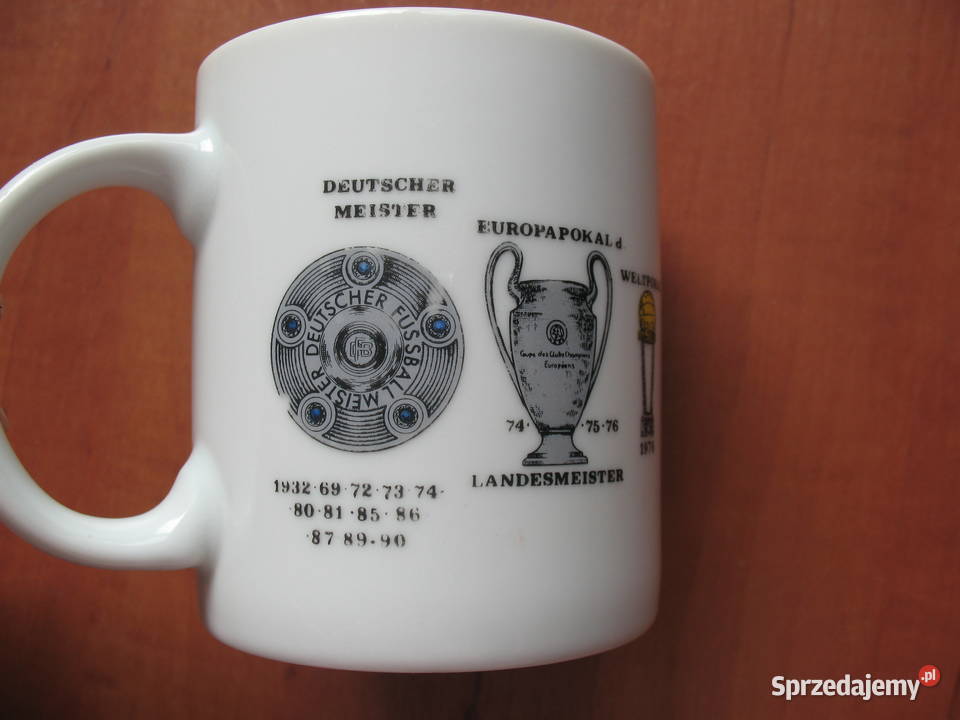 Kubek FC Bayern Monachium biały 300 ml 1996 r Siedlce