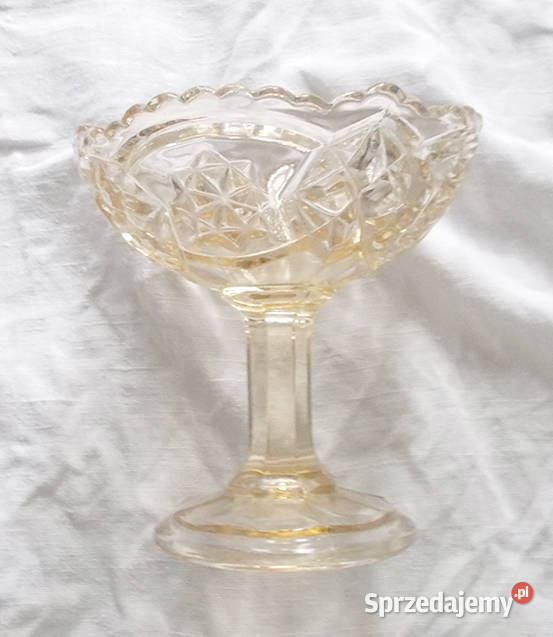 prl patera na słodycze kolorowe szkło prl Szczecin