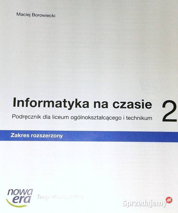 Informatyka na czasie 2 Zakres rozszerzony Chełm