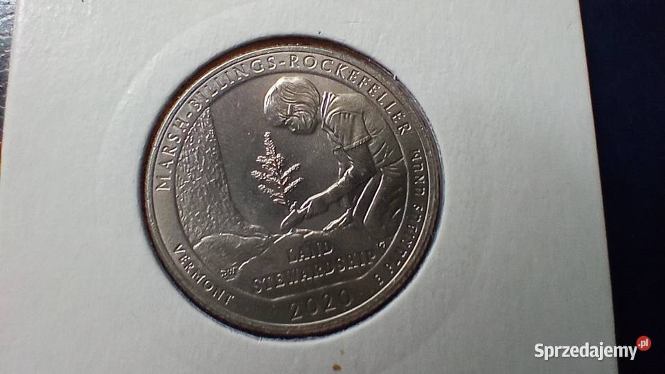 Stare monety 14 dolar 2020 D Marsh Billings USA