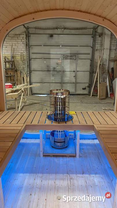 Sauna Beczka Kwadro 260 Panorama Harvia Cilindro