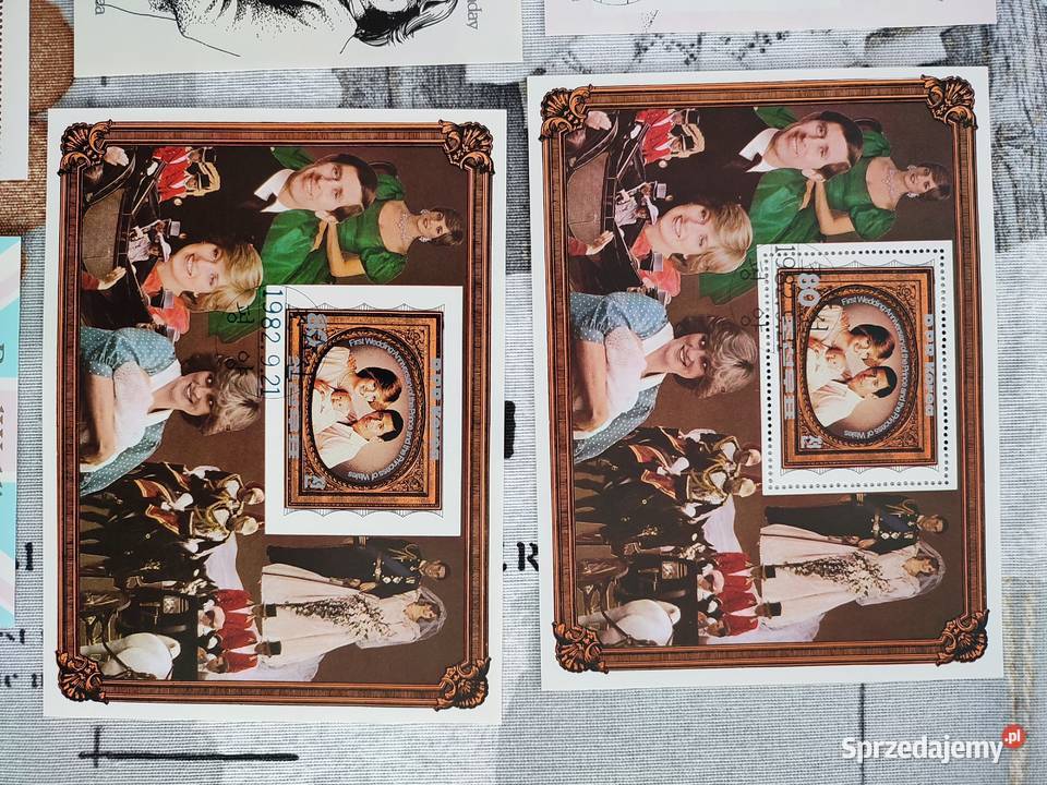 zestaw 2 znaczków księżna Diana Myszków