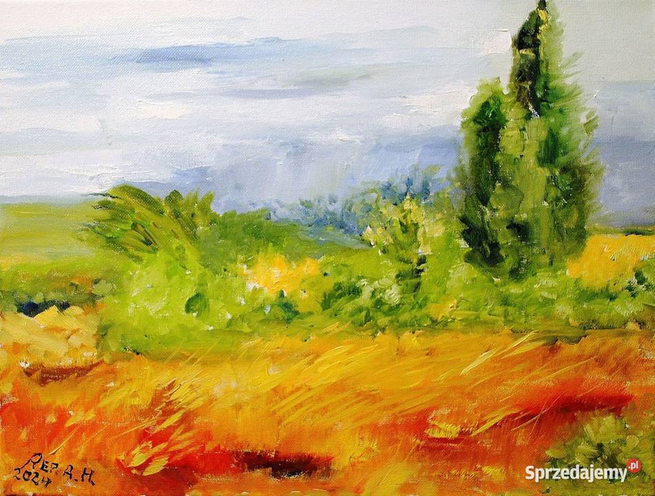 Obraz olejny Łany zboża Barlinek