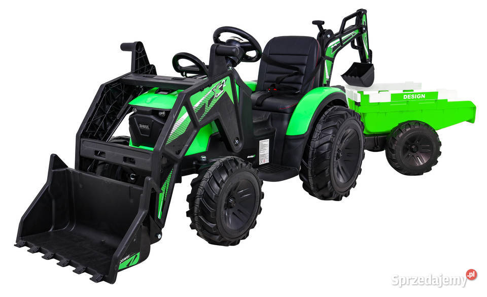 Autko na akumulator TRAKTOR Z PRZYCZEPĄ pojazd Pojazdy elektryczne i spalinowe Myszków