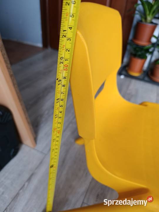 krzesło krzesełko żółte dzieci dziecka Poznań