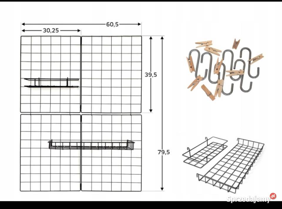 Zestaw dwóch czarnych metalowych kratek sprzedam