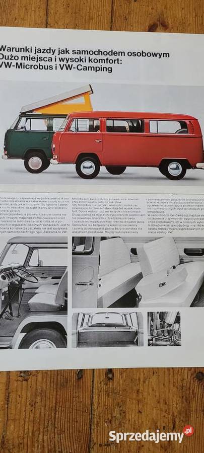 Prospekt Volkswagen 1969 Polsku Poznań