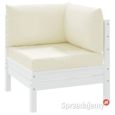 vidaXL Poduszki na palety 3 kremowe tkanina Warszawa