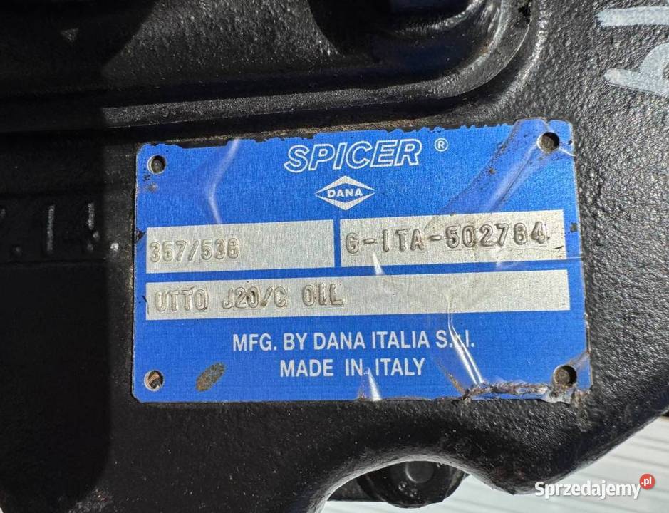 Dana SPICER 357538 GITA502784 For JCB Skrzynia Poznań