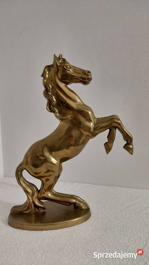 Duża Figura Konia z mosiądzu Krzykawa sprzedam