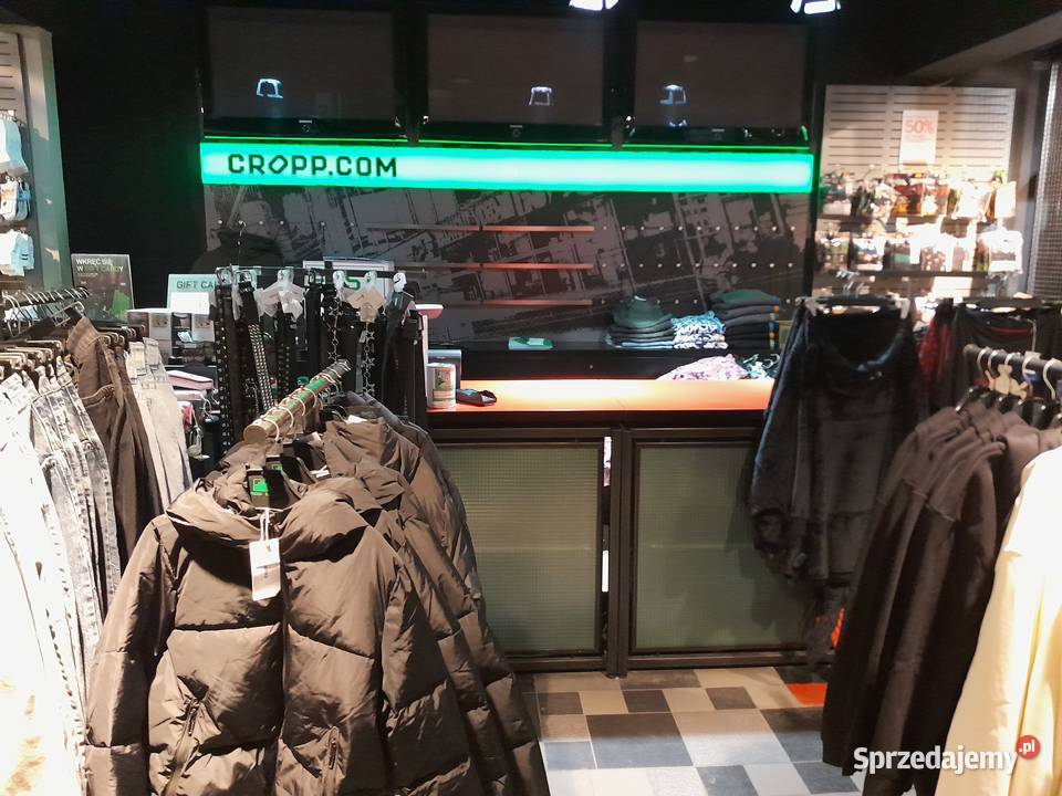 Meble Cropp wyposażenie sklepu 150 m kw Gorlice