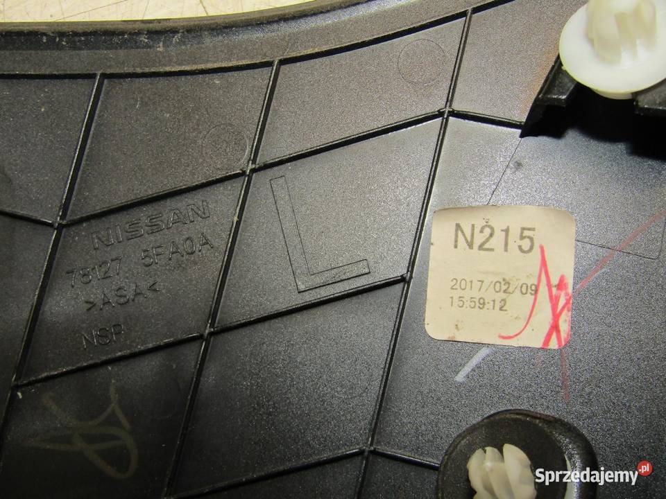 LISTWA BŁOTNIKA LEWY TYŁ LEWA TYLNA NISSAN MICRA sprzedam