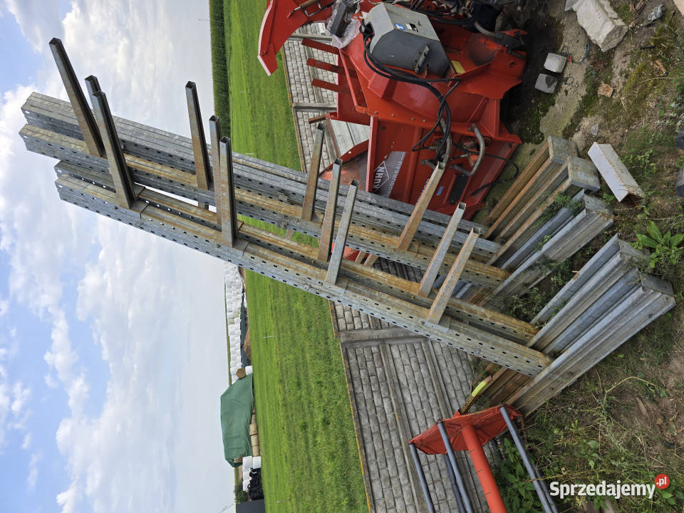 Regały wolnostojące duże 45 m h półki 1 m stopy Serwatki