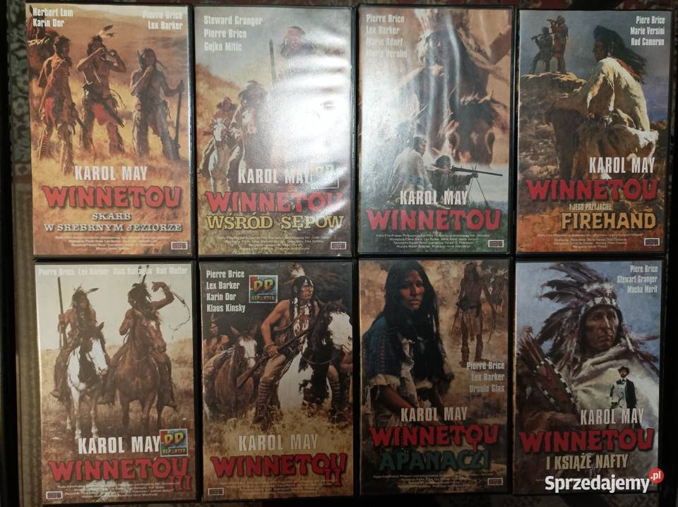 Sprzedam kasety VHS Winnetou Filmy Pabianice