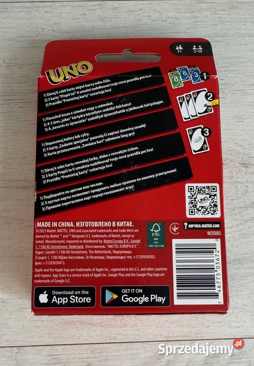 NOWE karty Uno gra karciana Mattel sprzedam