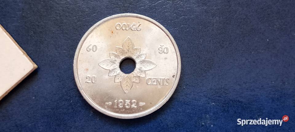 Stare monety 20 cent1952 Laos sprzedam