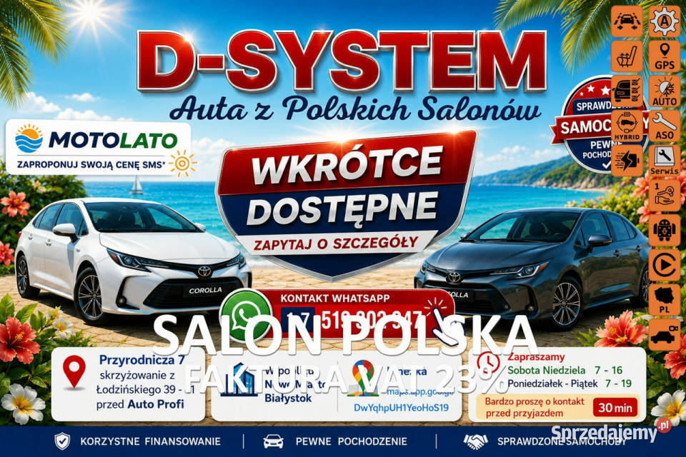 Toyota Yaris Cross 2223 Salon Polska 1Właściciel Białystok
