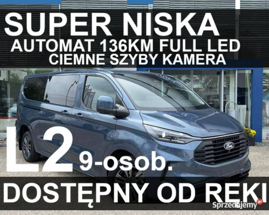 Ford Transit Custom Automat 136 Super Niska elektrochrom. lusterka boczne Szczecinek