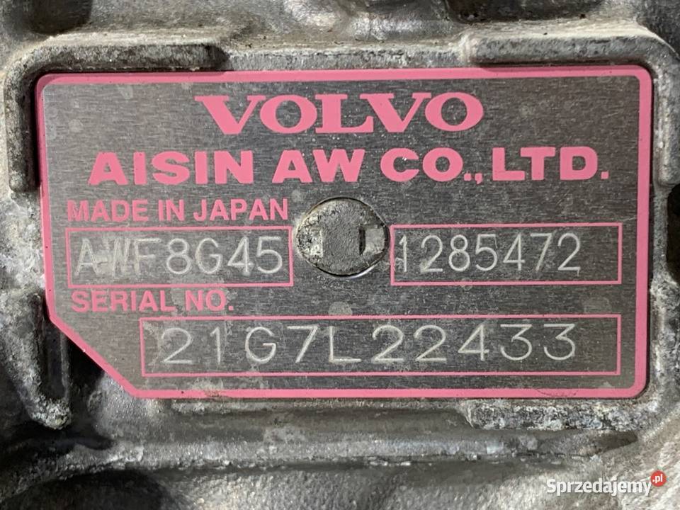 SKRZYNIA BIEGÓW VOLVO XC60 II 1285472 20 249