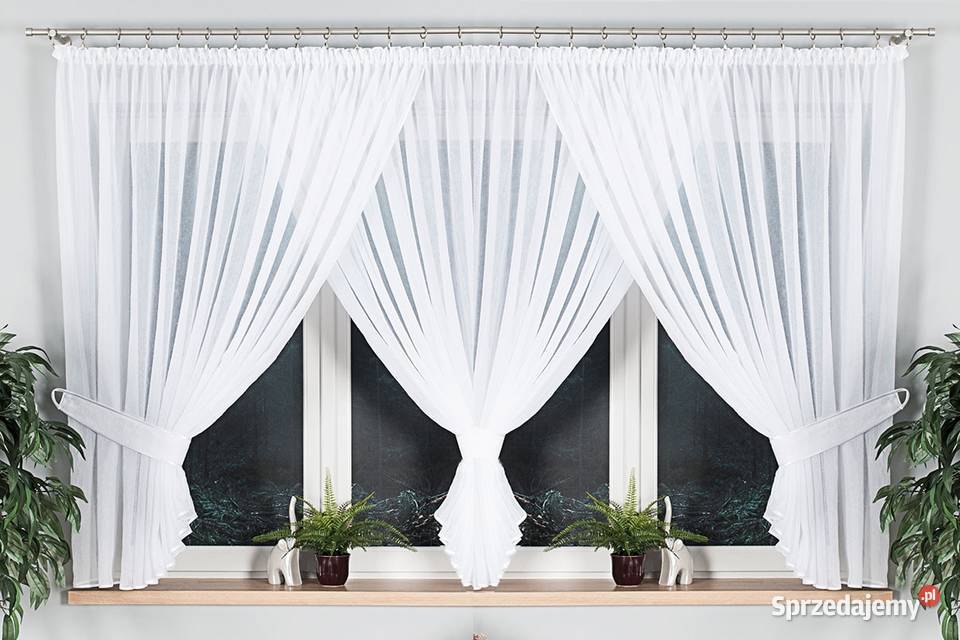 Firana zakładana z gipiurą firany szyte na Poznań