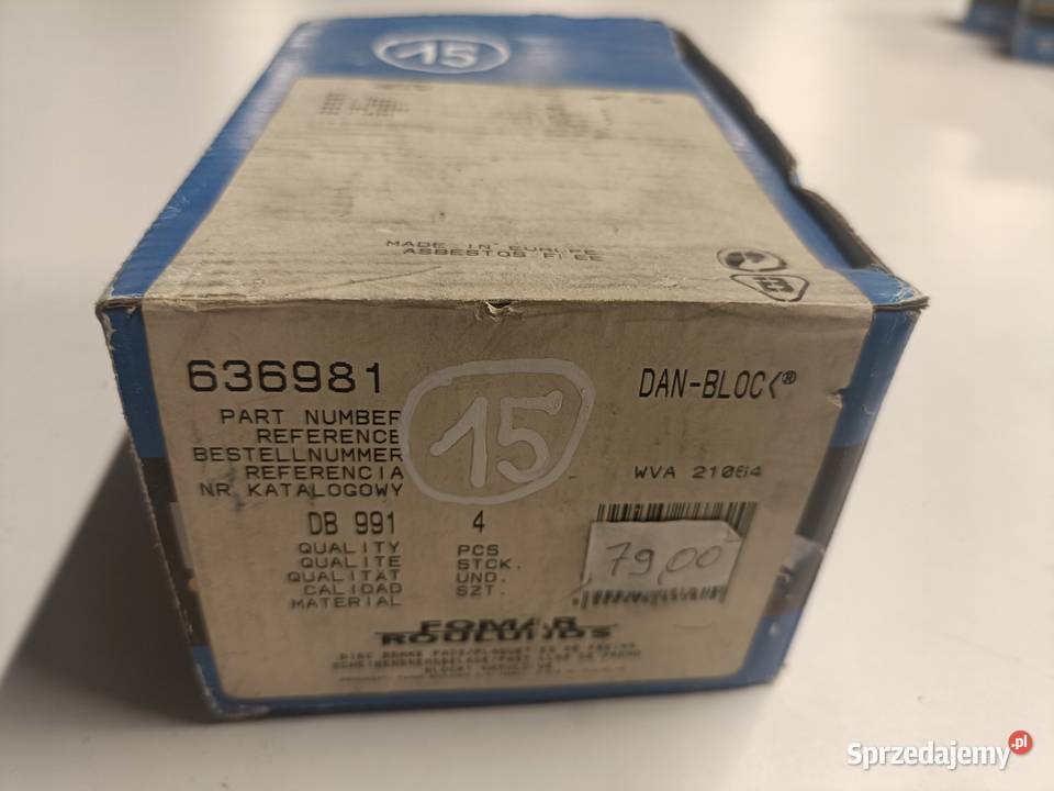 BMW E39 PRZEDNIE KLOCKI HAMULCOWE przód 636981 Chełm