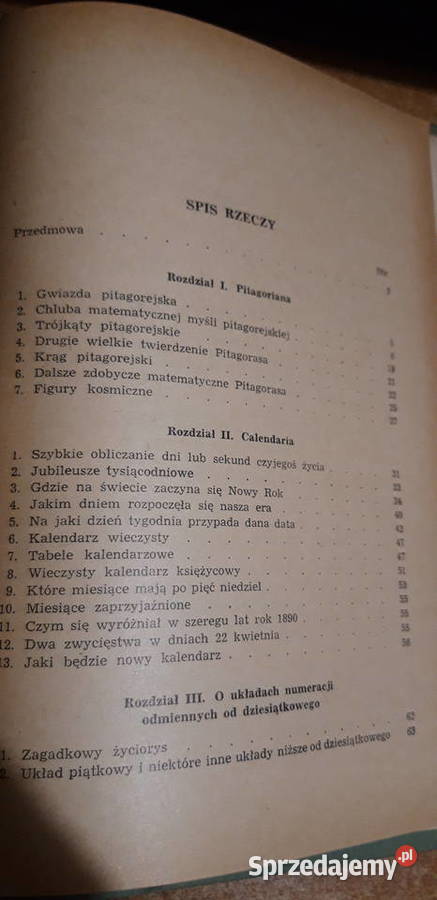 ŚLADAMI PITAGORASA Rozrywki matem JELEŃSKI1954 Książki naukowe i popularnonaukowe Iwno