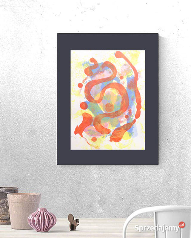 kolorowa abstrakcja 30x40 nowoczesny obraz Gdańsk sprzedam