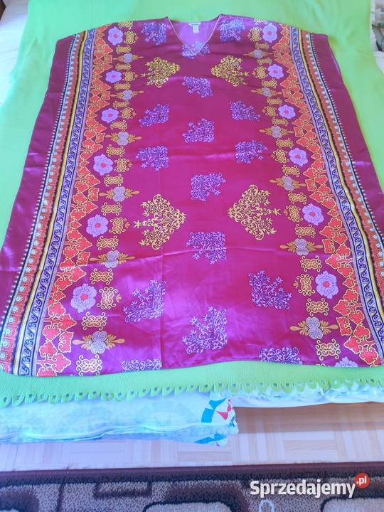 Sukienka letnia boho atłasowa Spódnice i sukienki sprzedam