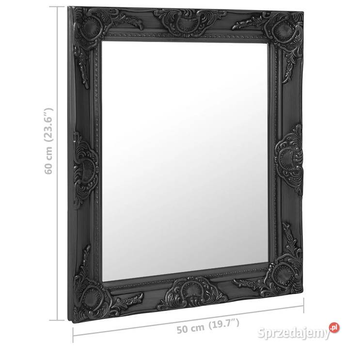 Lustro ścienne w stylu barokowym 50x60 czarne Warszawa