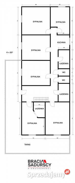 Dom wolnostojący 380m2 Łazy asfalt Sprzedaż sprzedam